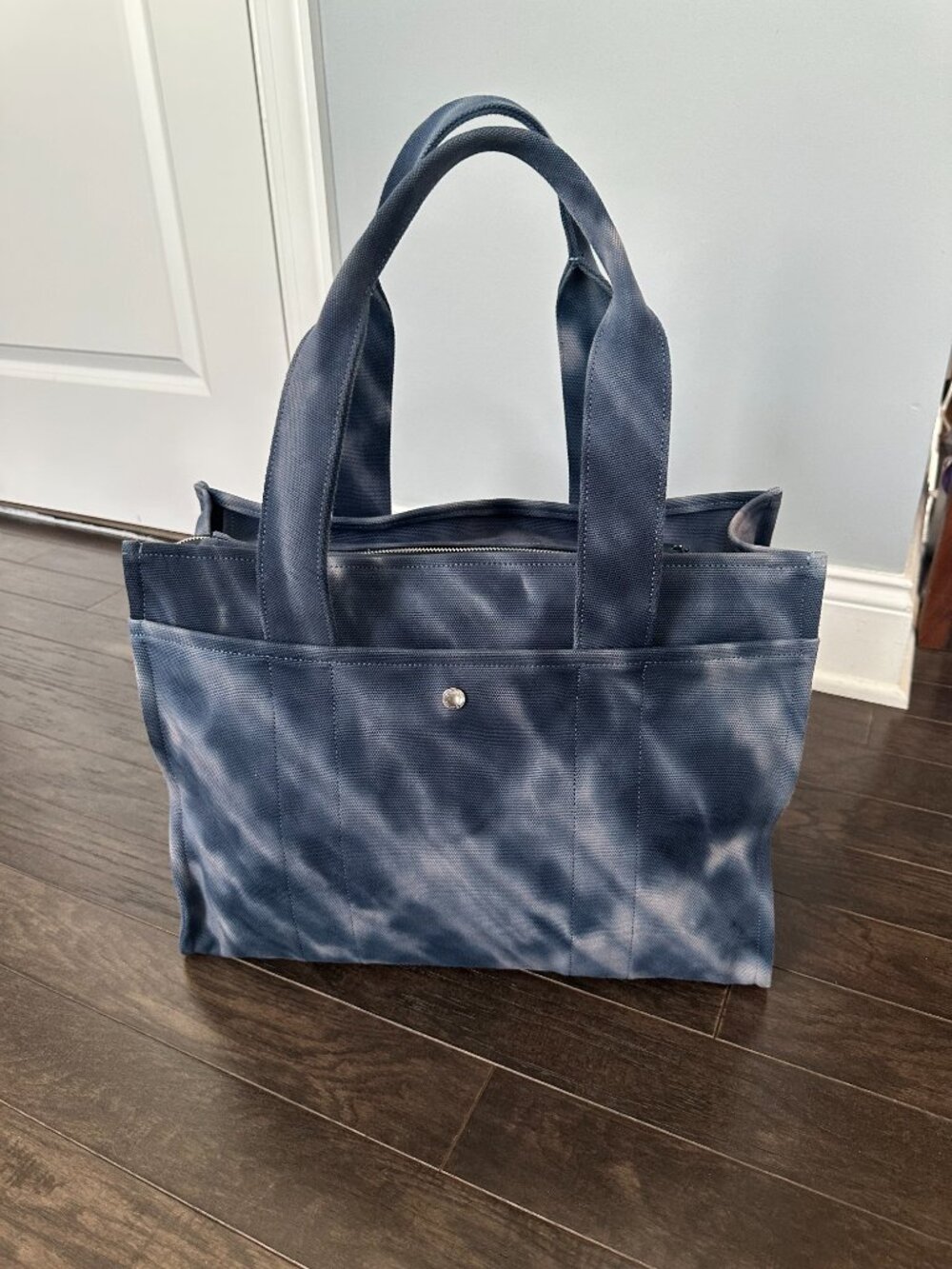 Women's Blue Cargo 40 Tie-Dye Tote Bag Style #C2457-CU080 - Picture 3 of 11